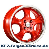DBV Tahiti Felgen in rot