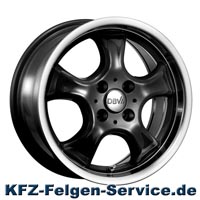 DBV Tahiti Felgen in schwarz
