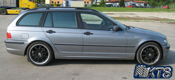 dbv s autralia schwarz 18 zoll auf 3er bmw 350 BMW 3er mit DBV S Australia 18 Zoll Alu Felgen
